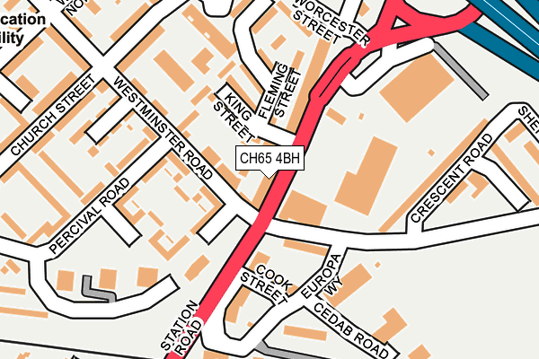 CH65 4BH map - OS OpenMap – Local (Ordnance Survey)