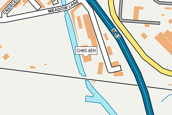 CH65 4EH map - OS OpenMap – Local (Ordnance Survey)