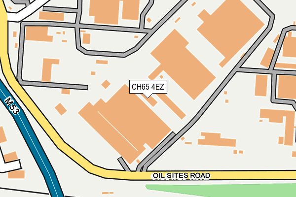 CH65 4EZ map - OS OpenMap – Local (Ordnance Survey)