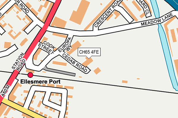 CH65 4FE map - OS OpenMap – Local (Ordnance Survey)
