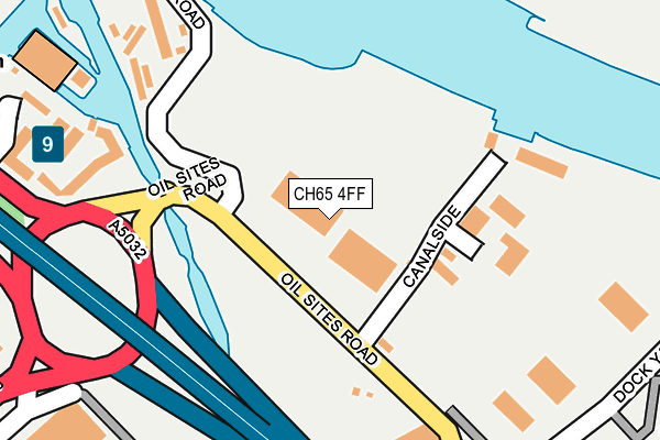 CH65 4FF map - OS OpenMap – Local (Ordnance Survey)