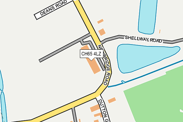 CH65 4LZ map - OS OpenMap – Local (Ordnance Survey)