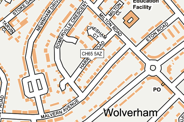 CH65 5AZ map - OS OpenMap – Local (Ordnance Survey)