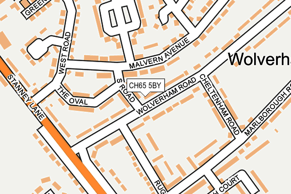CH65 5BY map - OS OpenMap – Local (Ordnance Survey)