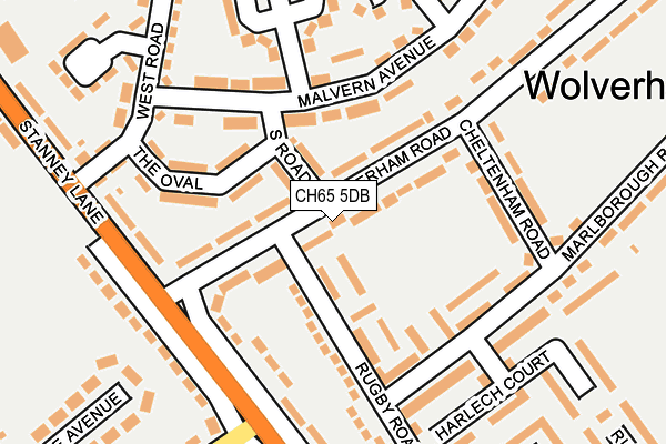 CH65 5DB map - OS OpenMap – Local (Ordnance Survey)