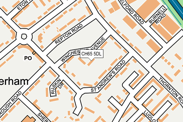 CH65 5DL map - OS OpenMap – Local (Ordnance Survey)