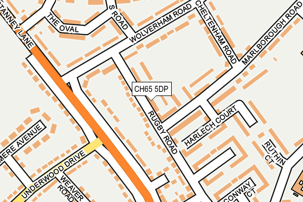 CH65 5DP map - OS OpenMap – Local (Ordnance Survey)