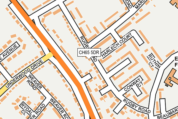 CH65 5DR map - OS OpenMap – Local (Ordnance Survey)