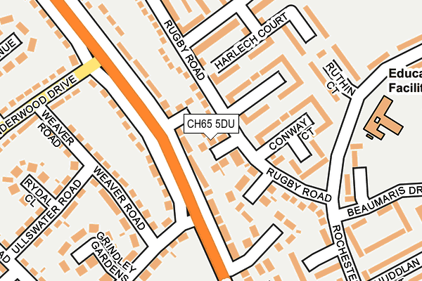 CH65 5DU map - OS OpenMap – Local (Ordnance Survey)