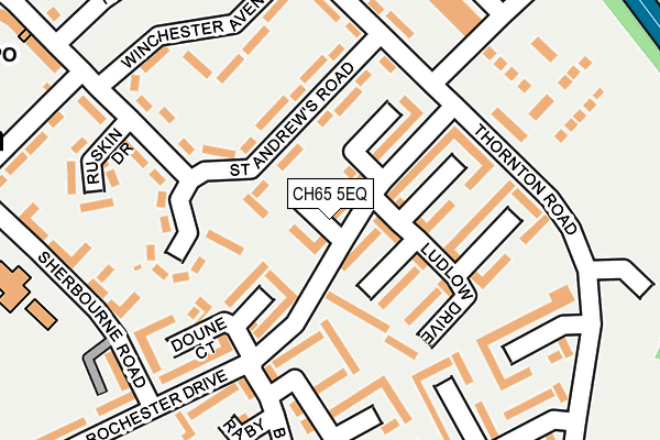 CH65 5EQ map - OS OpenMap – Local (Ordnance Survey)