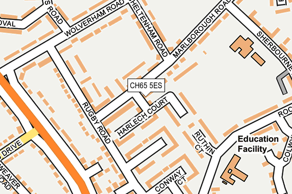 CH65 5ES map - OS OpenMap – Local (Ordnance Survey)