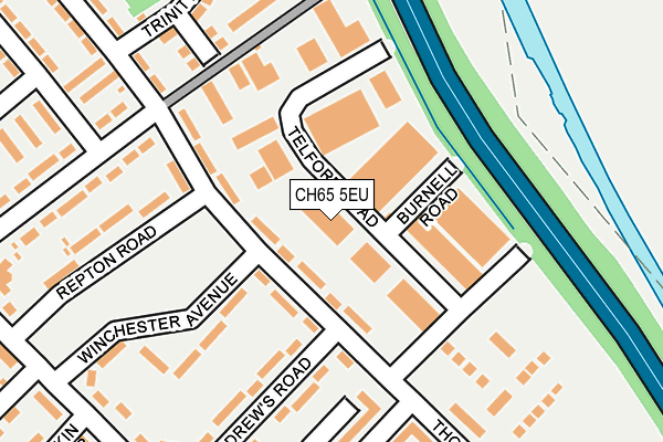 CH65 5EU map - OS OpenMap – Local (Ordnance Survey)