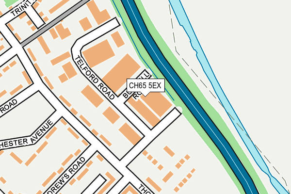 CH65 5EX map - OS OpenMap – Local (Ordnance Survey)