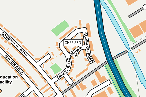 CH65 5FD map - OS OpenMap – Local (Ordnance Survey)