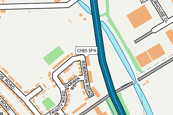 CH65 5FH map - OS OpenMap – Local (Ordnance Survey)