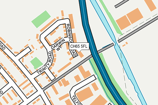 CH65 5FL map - OS OpenMap – Local (Ordnance Survey)