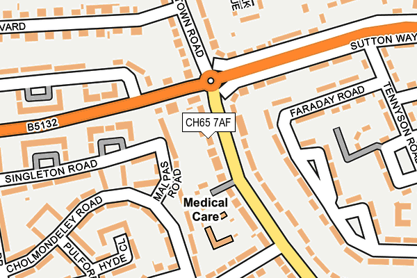 CH65 7AF map - OS OpenMap – Local (Ordnance Survey)