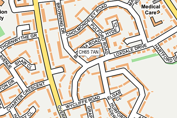 CH65 7AN map - OS OpenMap – Local (Ordnance Survey)