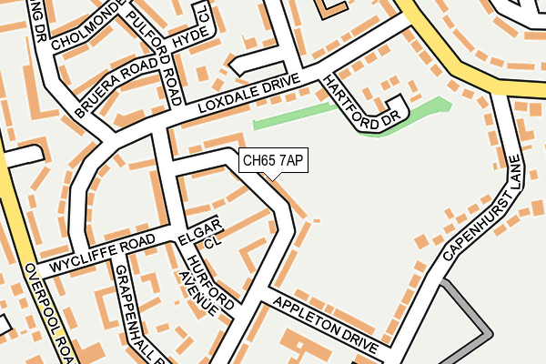 CH65 7AP map - OS OpenMap – Local (Ordnance Survey)