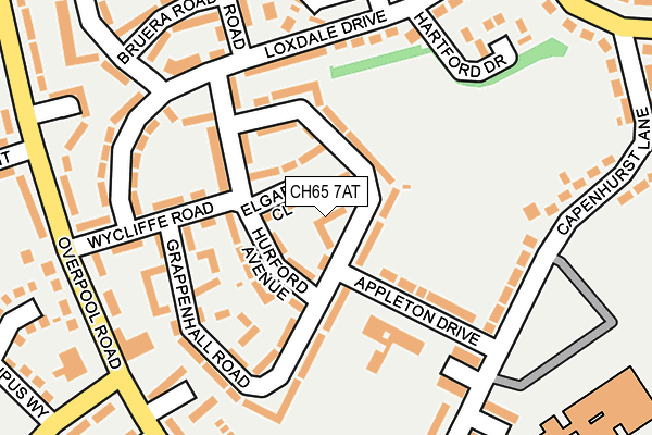CH65 7AT map - OS OpenMap – Local (Ordnance Survey)