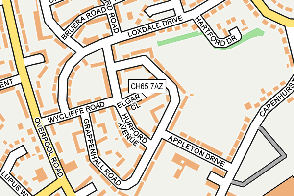 CH65 7AZ map - OS OpenMap – Local (Ordnance Survey)