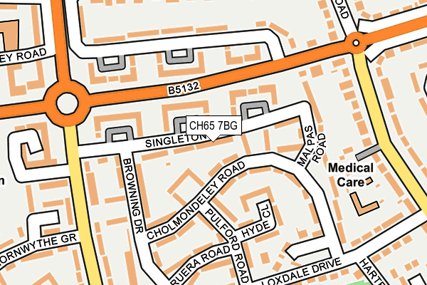 CH65 7BG map - OS OpenMap – Local (Ordnance Survey)
