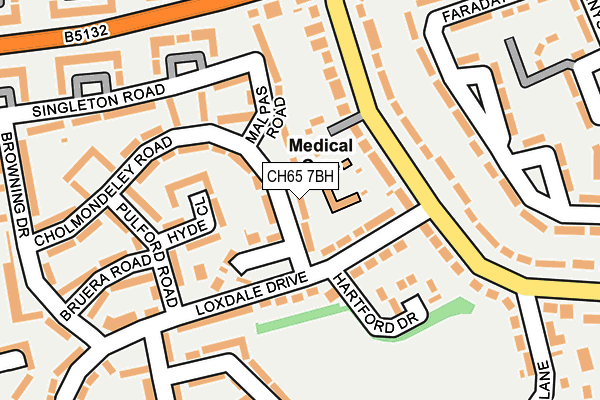 CH65 7BH map - OS OpenMap – Local (Ordnance Survey)