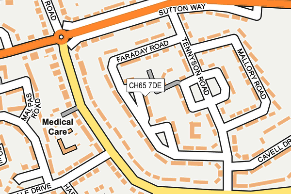 CH65 7DE map - OS OpenMap – Local (Ordnance Survey)