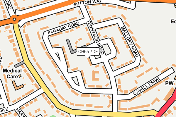 CH65 7DF map - OS OpenMap – Local (Ordnance Survey)