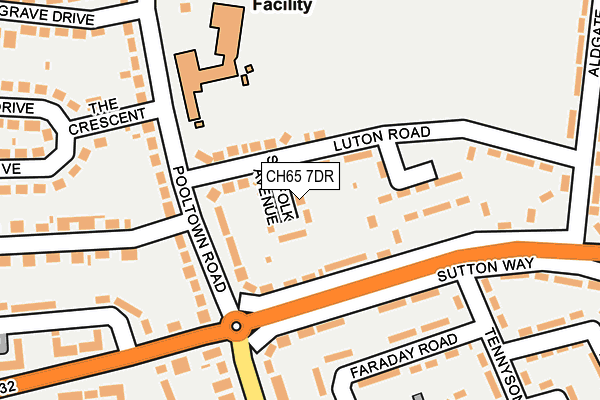CH65 7DR map - OS OpenMap – Local (Ordnance Survey)
