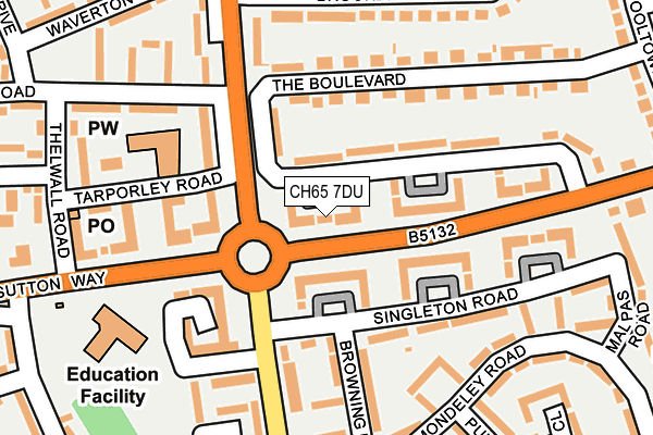 CH65 7DU map - OS OpenMap – Local (Ordnance Survey)