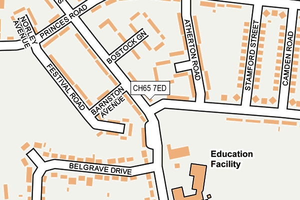 CH65 7ED map - OS OpenMap – Local (Ordnance Survey)