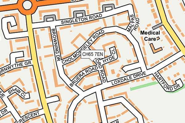 CH65 7EN map - OS OpenMap – Local (Ordnance Survey)