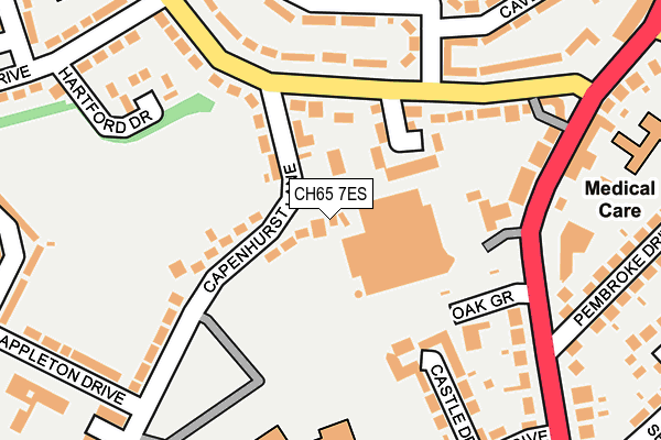 CH65 7ES map - OS OpenMap – Local (Ordnance Survey)