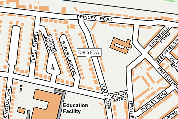 CH65 8DW map - OS OpenMap – Local (Ordnance Survey)