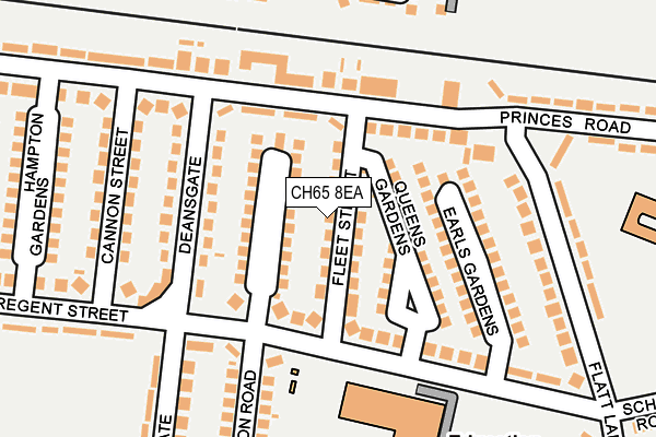 CH65 8EA map - OS OpenMap – Local (Ordnance Survey)