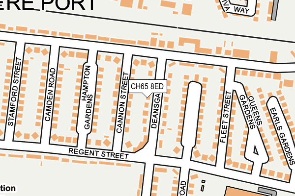 CH65 8ED map - OS OpenMap – Local (Ordnance Survey)