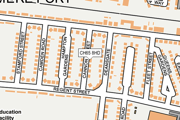 CH65 8HD map - OS OpenMap – Local (Ordnance Survey)