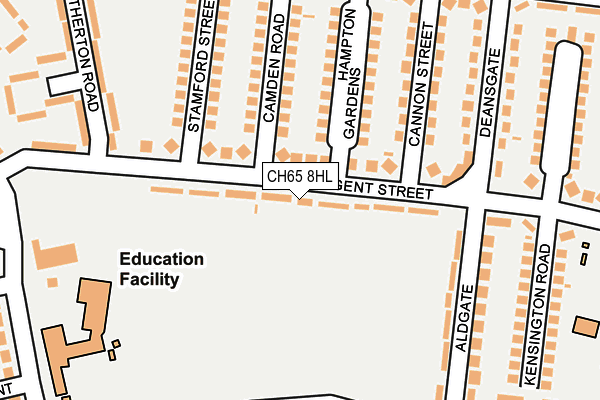 CH65 8HL map - OS OpenMap – Local (Ordnance Survey)