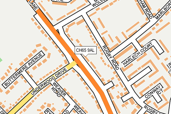 CH65 9AL map - OS OpenMap – Local (Ordnance Survey)