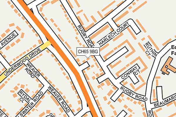 CH65 9BG map - OS OpenMap – Local (Ordnance Survey)