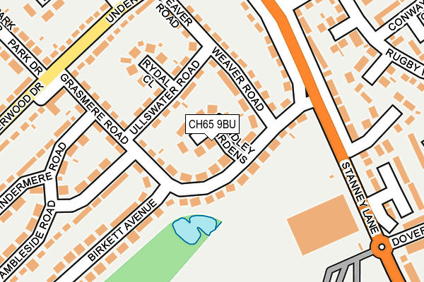 CH65 9BU map - OS OpenMap – Local (Ordnance Survey)