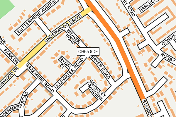 CH65 9DF map - OS OpenMap – Local (Ordnance Survey)