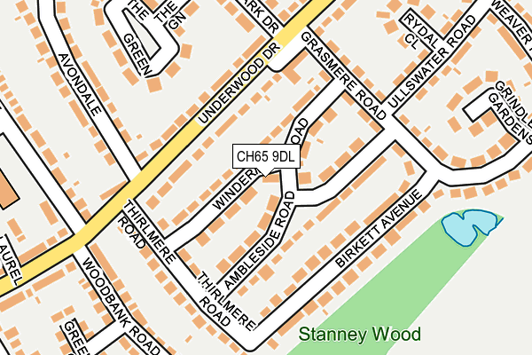 CH65 9DL map - OS OpenMap – Local (Ordnance Survey)