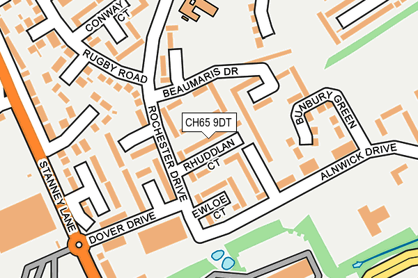 CH65 9DT map - OS OpenMap – Local (Ordnance Survey)