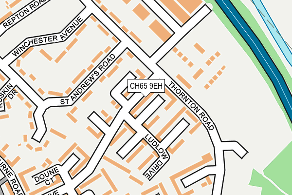 CH65 9EH map - OS OpenMap – Local (Ordnance Survey)