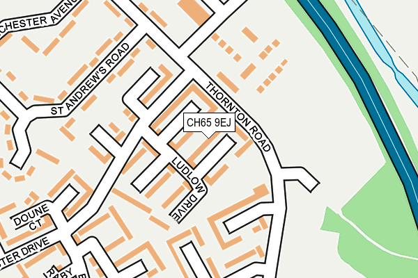 CH65 9EJ map - OS OpenMap – Local (Ordnance Survey)