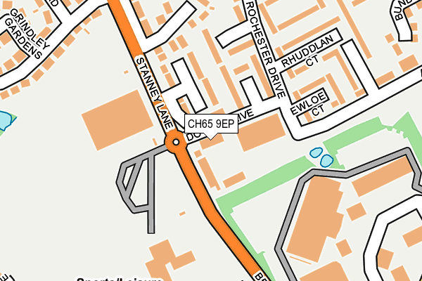 CH65 9EP map - OS OpenMap – Local (Ordnance Survey)