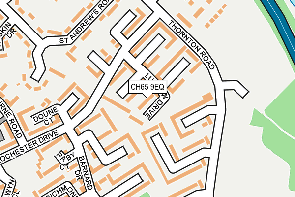 CH65 9EQ map - OS OpenMap – Local (Ordnance Survey)