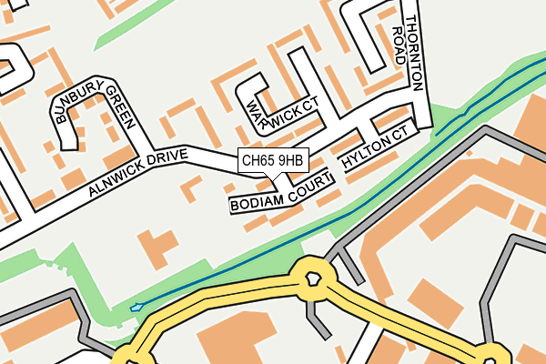 CH65 9HB map - OS OpenMap – Local (Ordnance Survey)